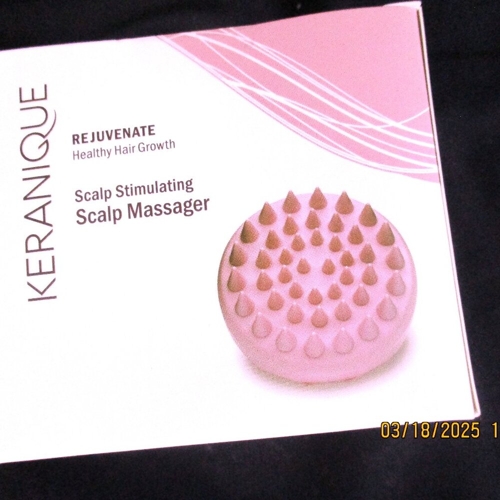 Keranique Scalp Therapy Manual Massager Hair Growth Stimulator for Dry or Wet